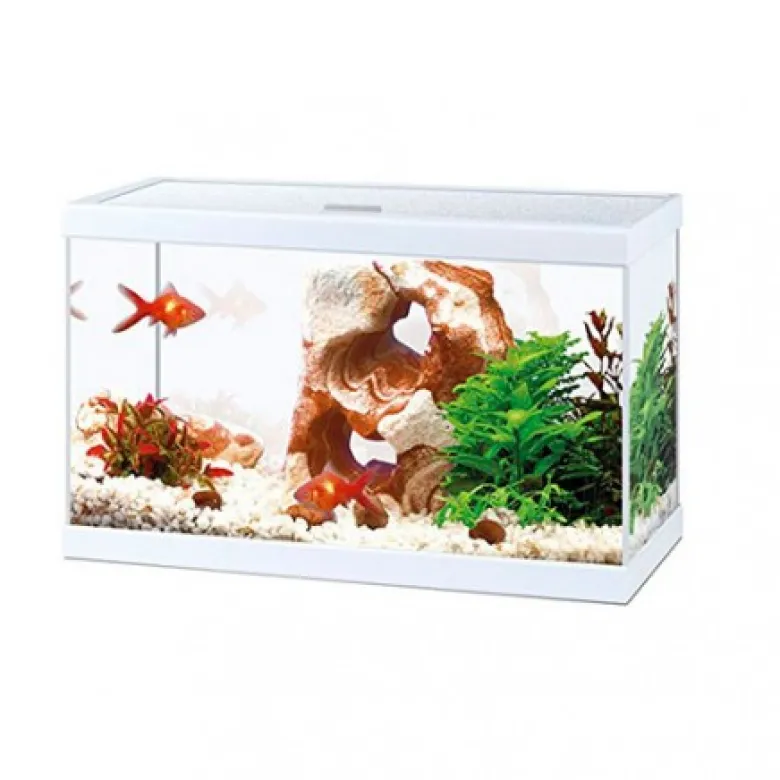 Acuario Ciano Blanco Aqua 20 Con Luz 17 Litros