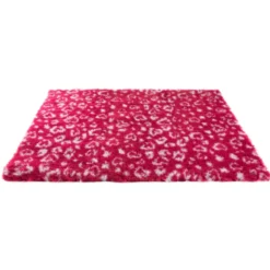 Alfombra Hipoalergénica Leopardo Rojo x Metro