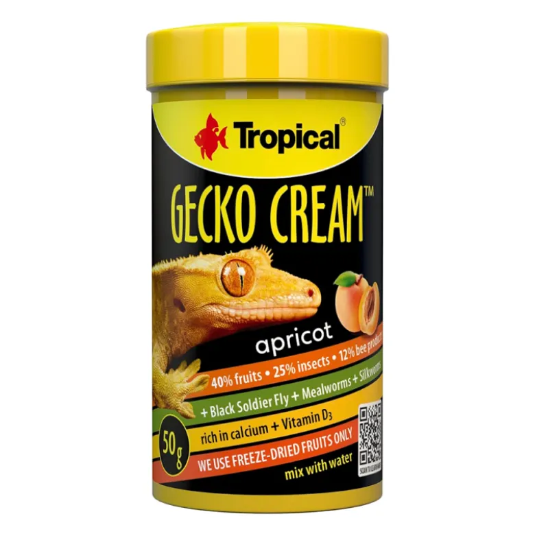 Alimento Tropical Gecko Cream para Geckos
