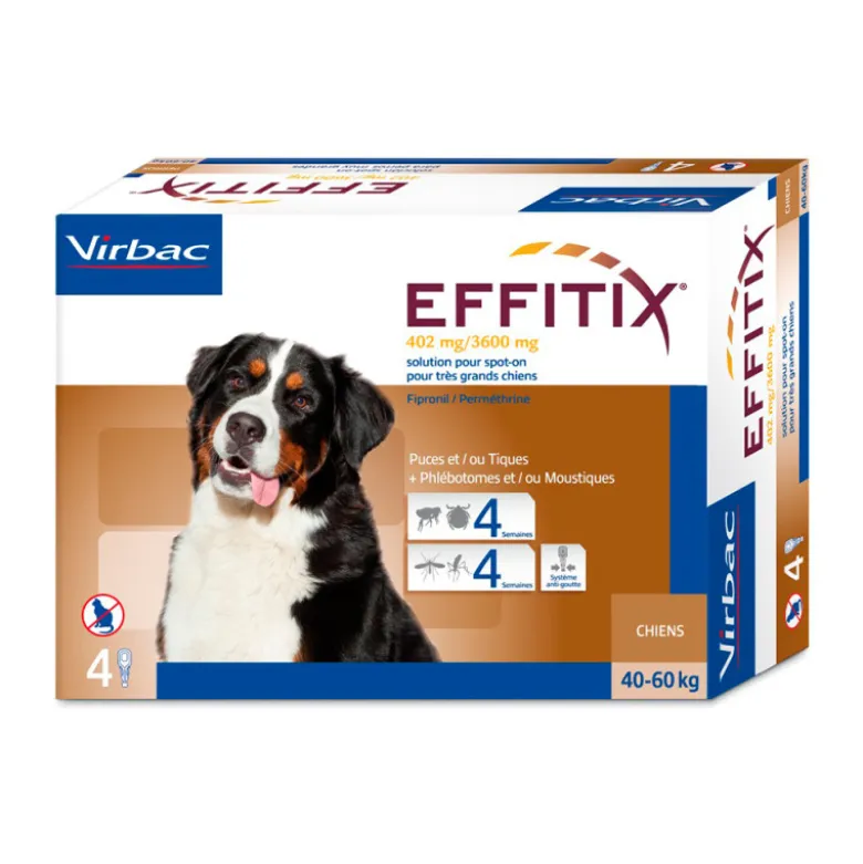 Antiparasitario externo Effitix perros muy grandes 40-60 Kg
