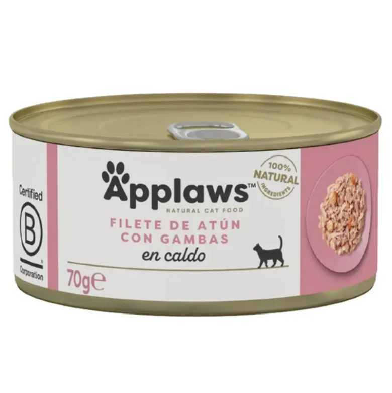 Applaws Cat Filetes de Atún y Gambas 70g