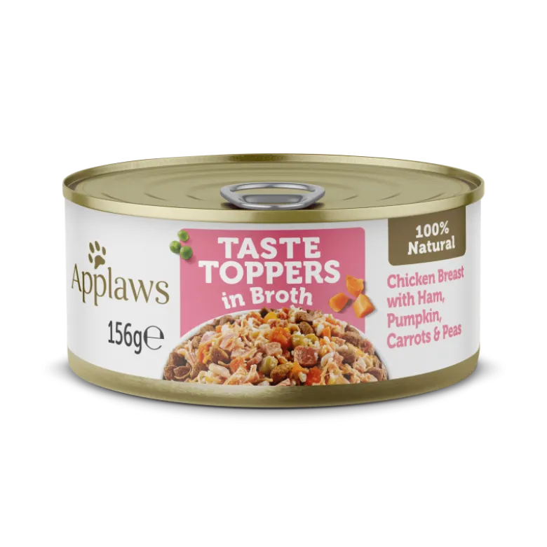 Applaws Taste Toppers In Broth Pollo y Jamón con Verduras en Caldo 156g