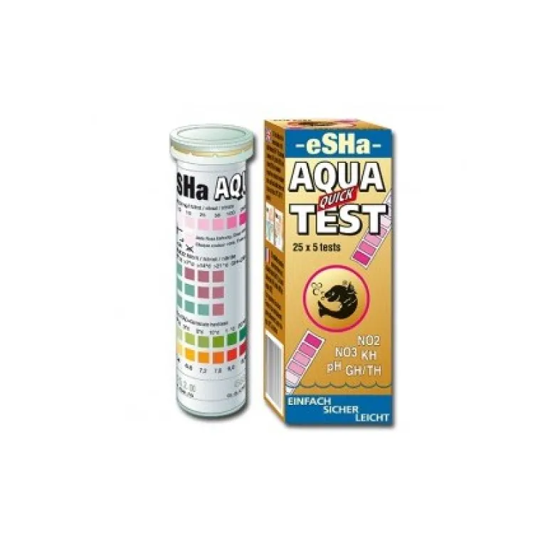 AQUA QUICK TEST 50 Tiras de test pH,KH,GH,NO2,NO3 y Cloro