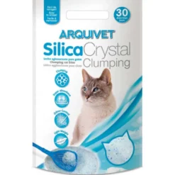 Arena de Sílice Crystal Clumping para Gatos