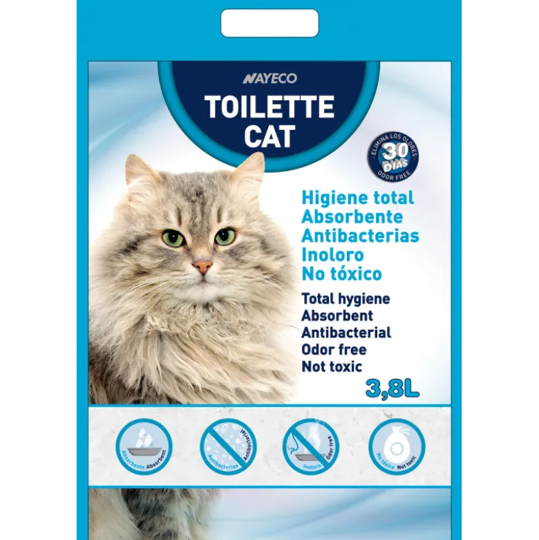 Arena de Sílice para Gatos Toilette Cat Nayeco