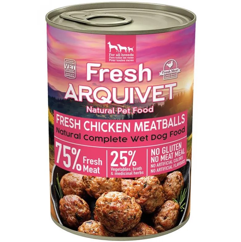 Arquivet Fresh Albóndigas Pollo, Zanahoria y Guisantes para Perros