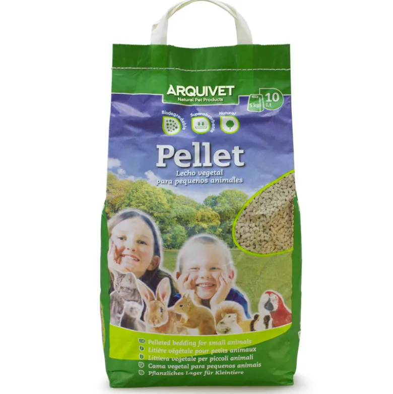 Arquivet Lecho Vegetal Pellet 10L para Gatos y Roedores