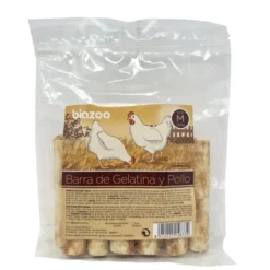 Biozoo Barra de Gelatina y Pollo Snack para Perros 500g