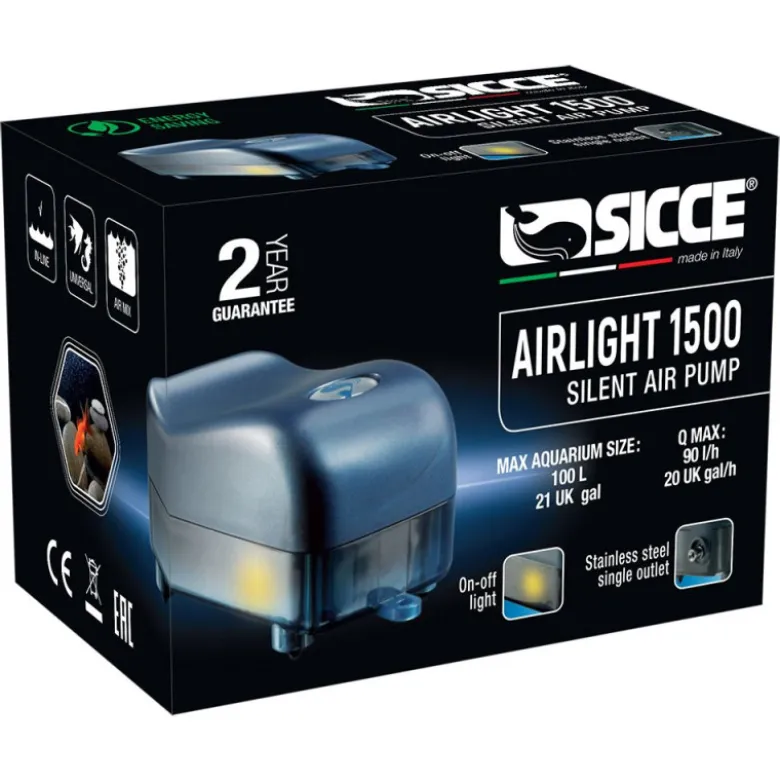 Bomba Aireadora Sicce AirLight 1500 para Acuarios
