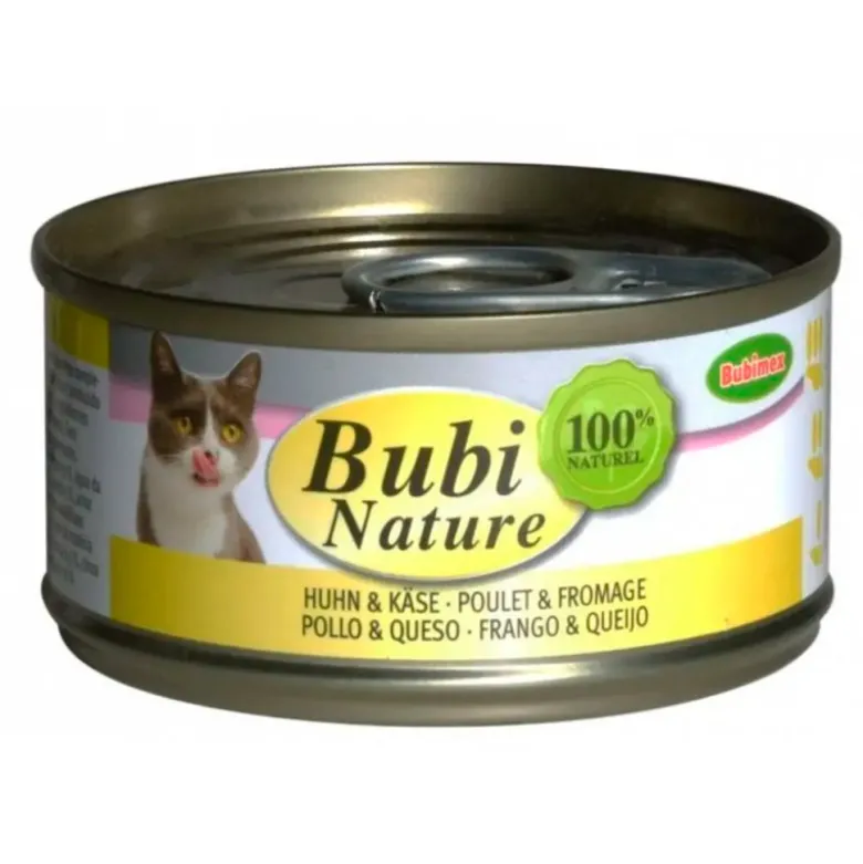 Bubi Nature Pollo & Queso 70g para Gatos