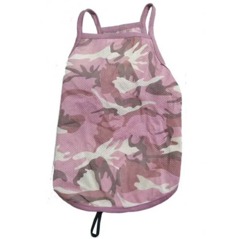 Camiseta Tirantes Camuflaje Rosa
