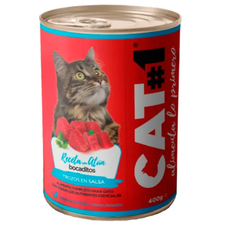 CAT-1 Atún y Cereales para Gatos Lata 400g