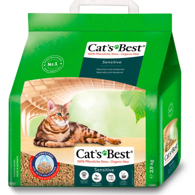 Cat's Best Sensitive arena vegetal aglomerante 2.9kg
