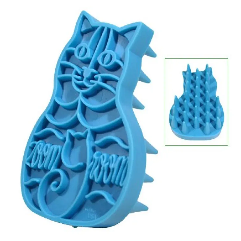 Cepillo Kong Goma Flexible ZoomGroom para Gatos