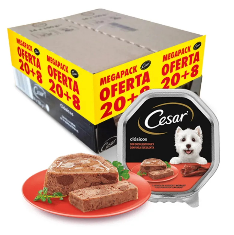 Cesar Bulpack Buey 20+8 de 150g para Perros