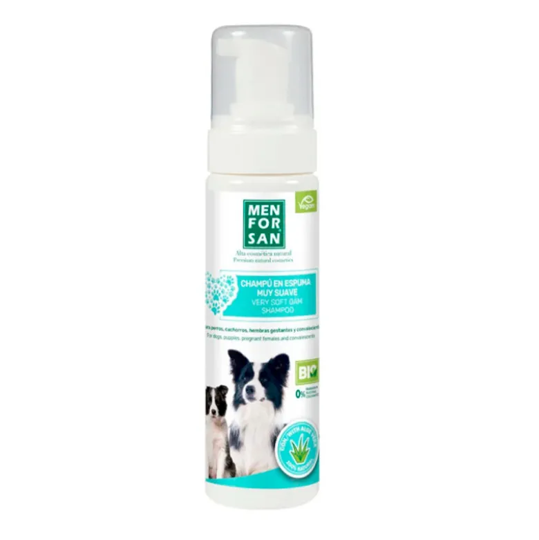 Champú MenForSan Aloe Vera en Espuma para Perros