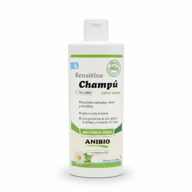 Champú Natural Anibio Sensitive Extra Suave para Perros