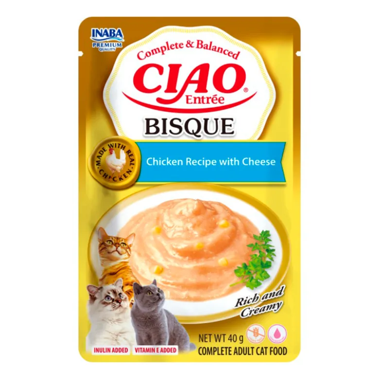 Churu Entrée Bisque Pollo con Queso para Gatos 40g