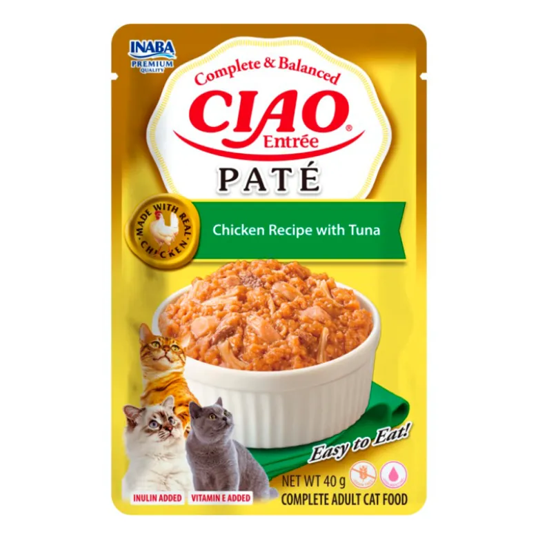 Churu Entrée Paté Pollo con Atún para Gatos 40g