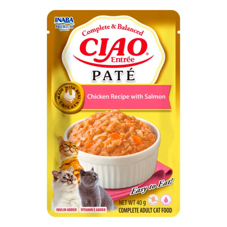 Churu Entrée Paté Pollo con Salmón para Gatos 40g