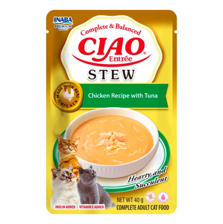 Churu Entrée Stew Pollo con Atún para Gatos 40g