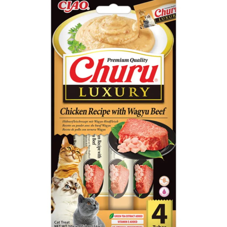 Churu Luxury de Pollo con Carne de Waygu para Gatos