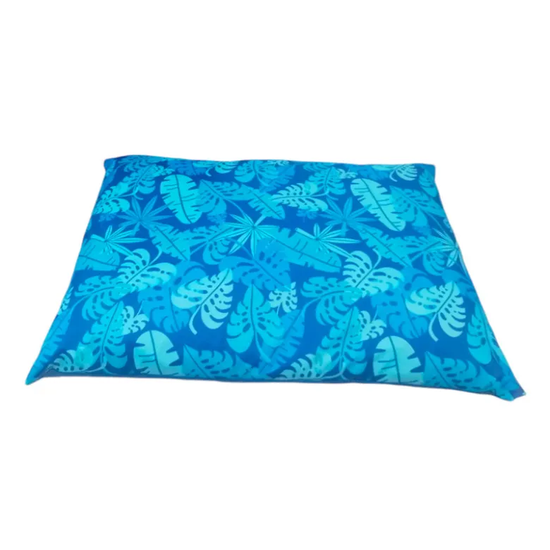 Cojín Impermeable Desenfundable Tropical Celeste