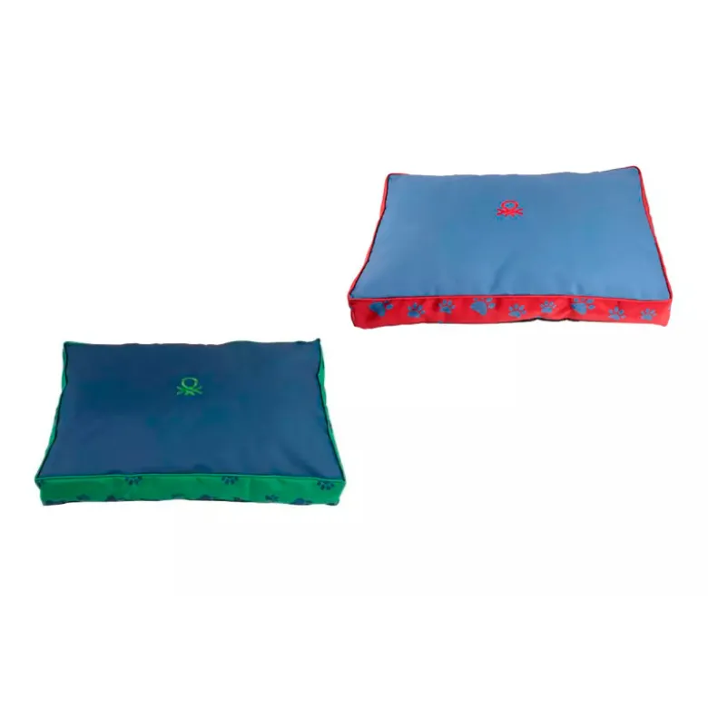 Colchón Benetton para Perros Funda Huellas + Relleno Talla M