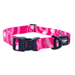 Collar Rogz Collar Fusion Pink Paw para Perros