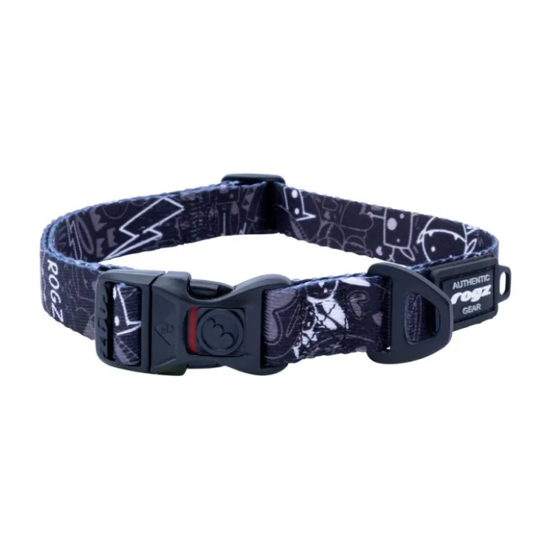 Collar Rogz Fusion Midnight Black para Perros