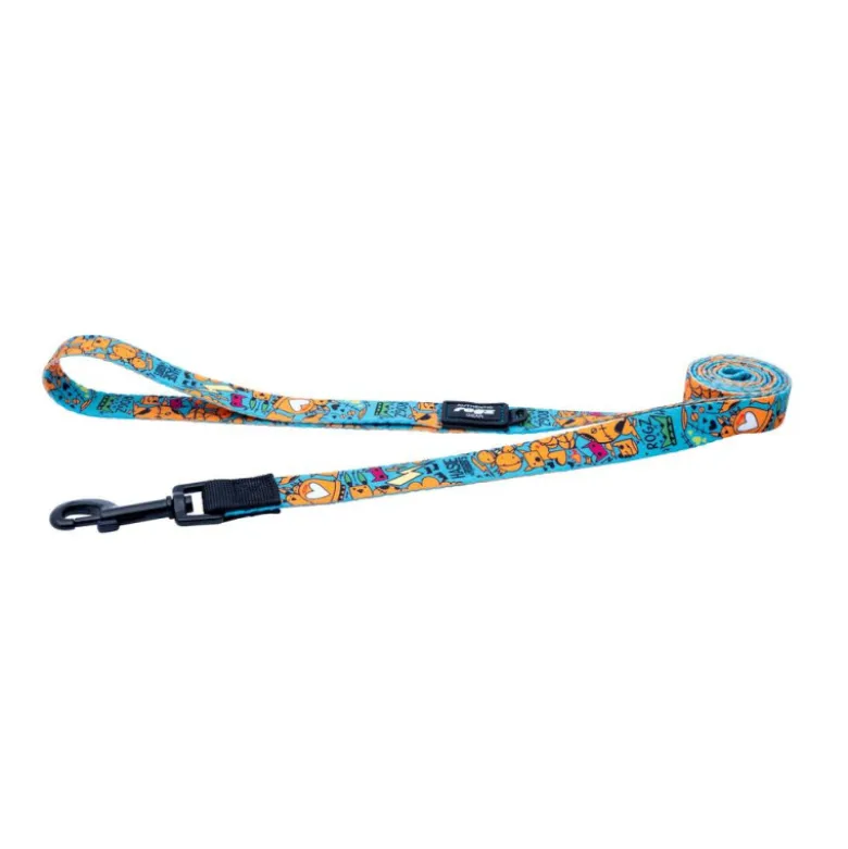 Correa Rogz Fusion Turquesa Electric para Perros