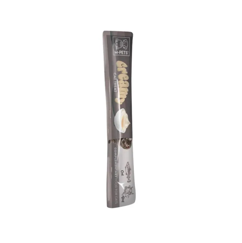 Creamy Cat Treat Bacalao y Ternera 4x15g