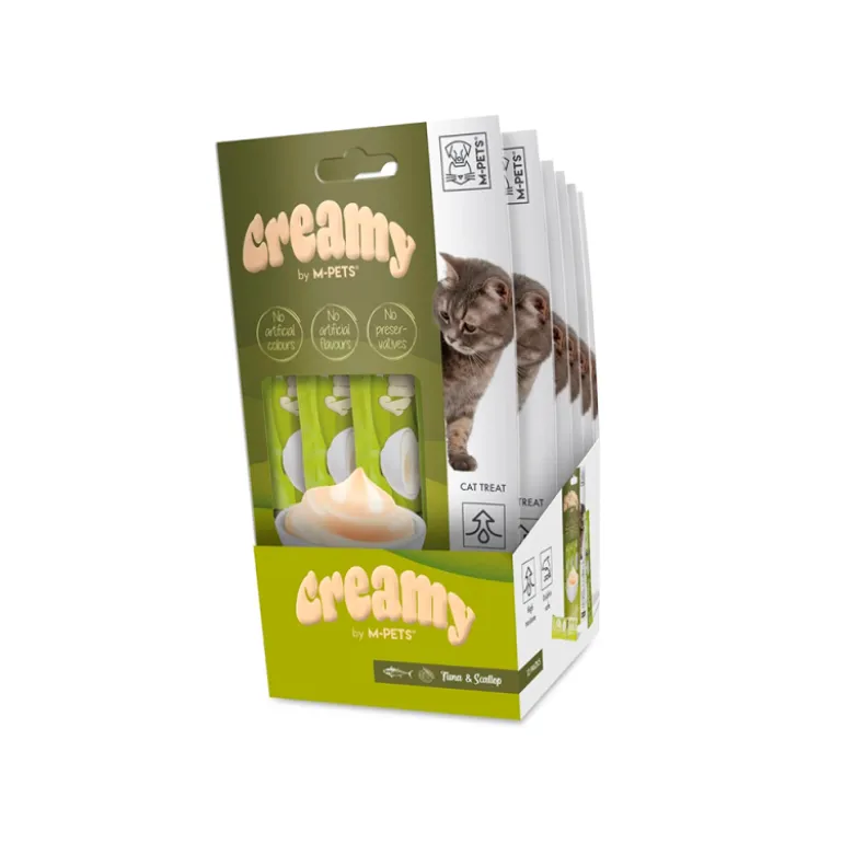 Creamy Cat Treat Vieiras y Atún 4x15g