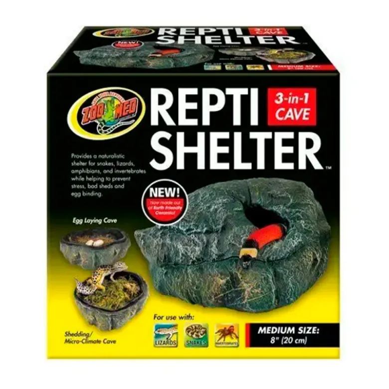 Cueva Repti Shelter Zoomed 3 en 1 para Reptiles