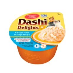 Dashi Delight Sabor Pollo con Vieira para Gatos 70g