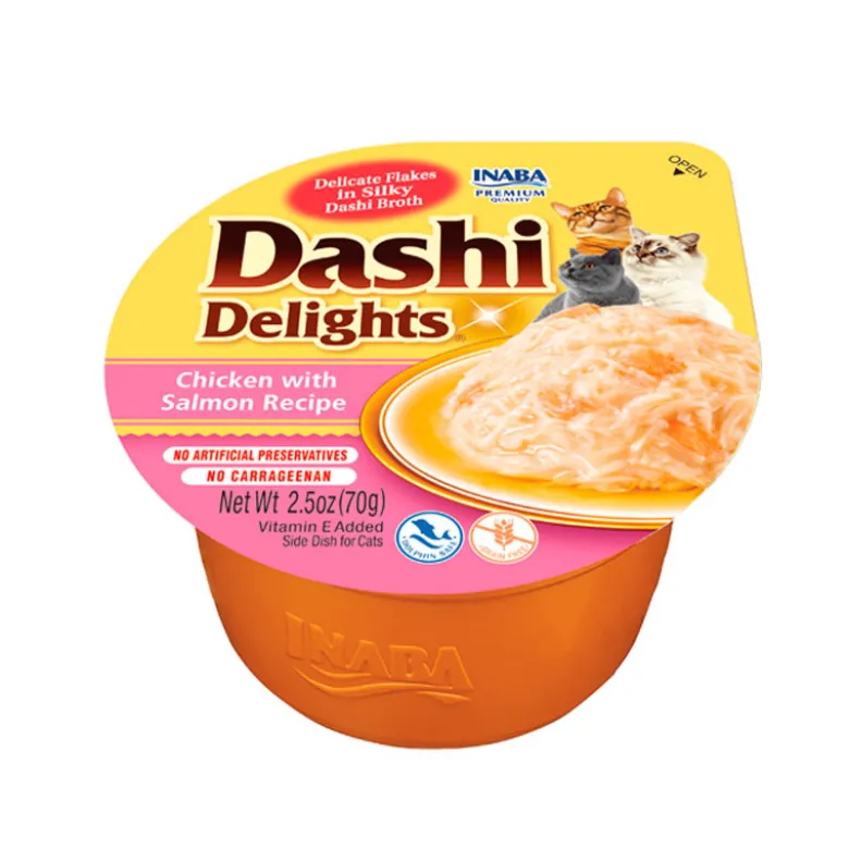 Dashi Delight Sabor Pollo y Salmón para Gatos 70g