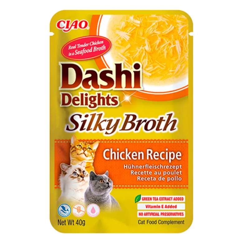 Dashi Delights Silky Broth Pollo para Gatos 40g