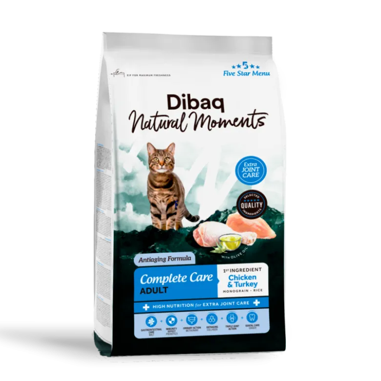 Dibaq Natural Moments Complete Care Adulto Pollo y Pavo para Gatos