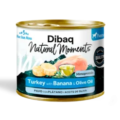 Dibaq Natural Moments Monoprotein Pavo con Platano para Cachorros Lata 190g