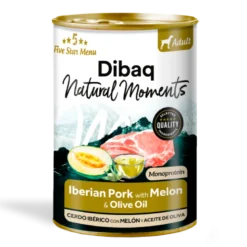 Dibaq Natural Moments Monoprotein Cerdo Ibérico con Melón Lata 380g