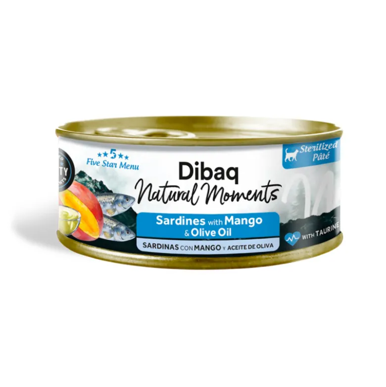 Dibaq Natural Moments Sardinas con Mango para Gatos Lata 70g