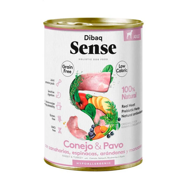 Dibaq Sense Grain Free Conejo y Pavo 380g