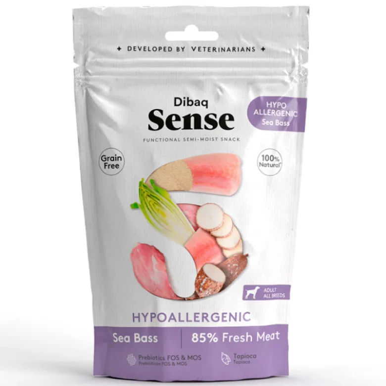 Dibaq Sense Hipoallergenic Sea Bass Snack para Perros