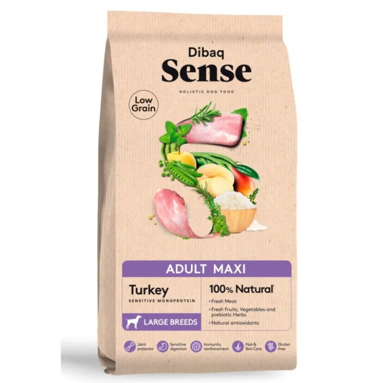 Dibaq Sense Low Grain Adult Maxi Pavo