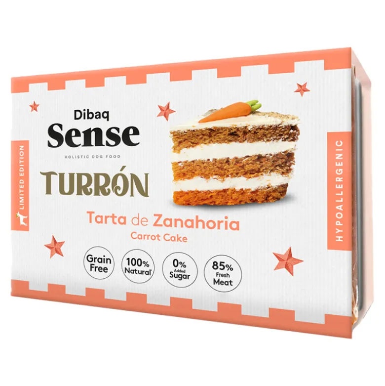 Dibaq Sense Turrón Tarta de Zanahoria para Perros 185g