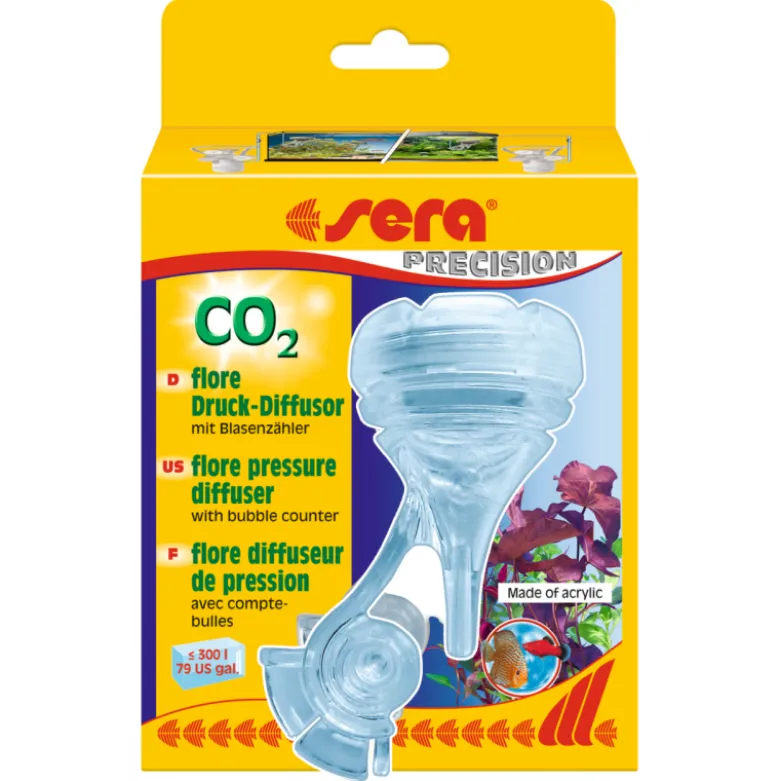 Difusor Sera Flore CO2 a Presión para Acuarios