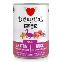 Disugual Cubes Speck de Pato con Lentejas para Perro