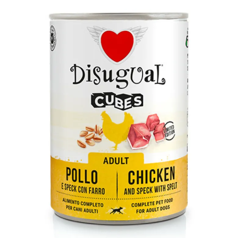 Disugual Cubes Speck de Pollo con Espelta para Perro