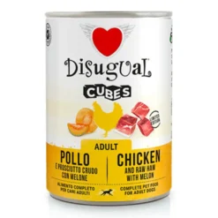 Disugual Cubes Speck de Pollo y Jamón con Melón para Perro