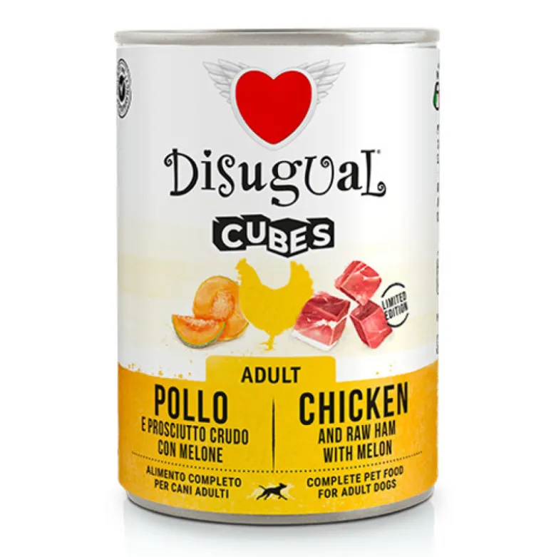 Disugual Cubes Speck de Pollo y Jamón con Melón para Perro